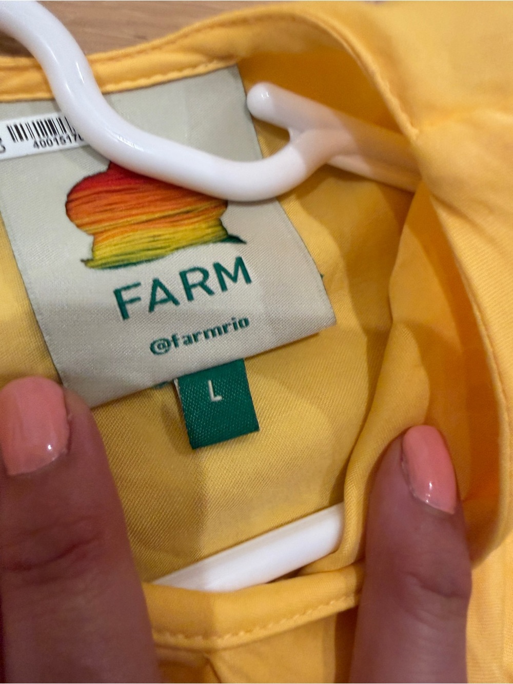 Farm Rio Yellow Cut Out Long Sleeve Midi Dress - Picture 6 of 16